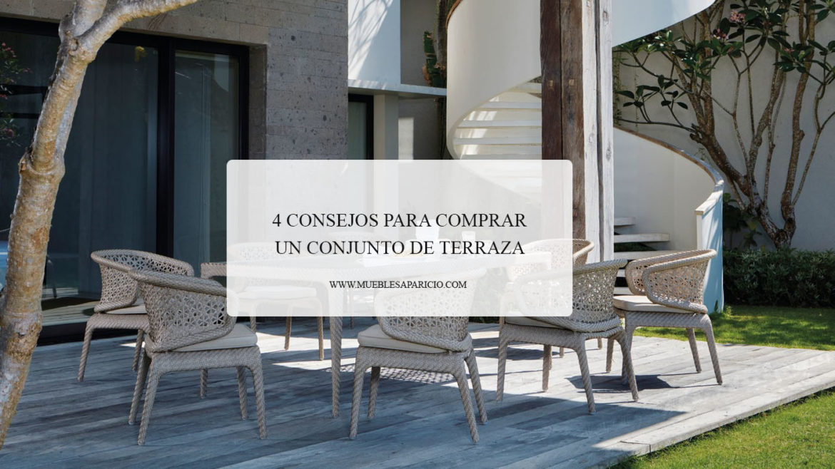 conjunto de terraza