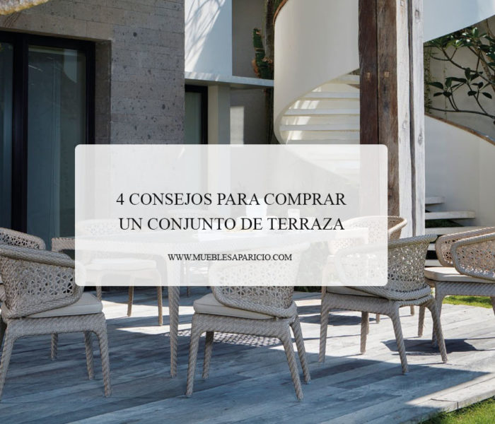 conjunto de terraza