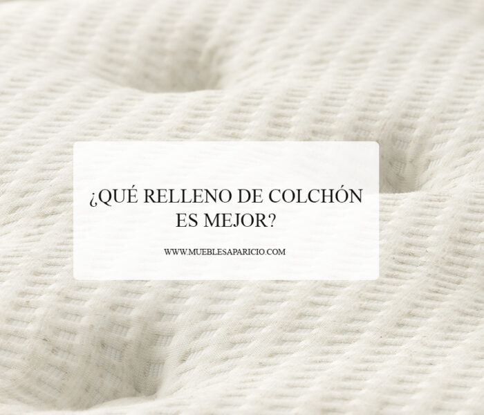 relleno de colchon
